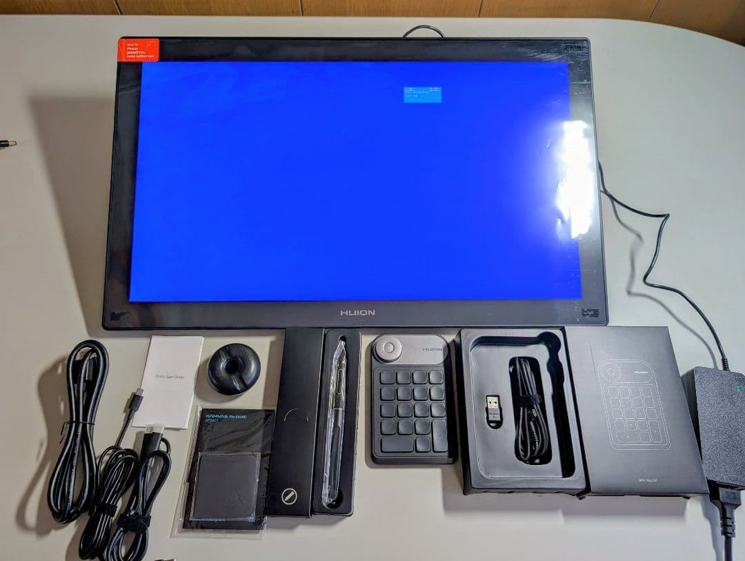 HUION Kamvas Pro 24 (4K) ペンタブレット本体 USED