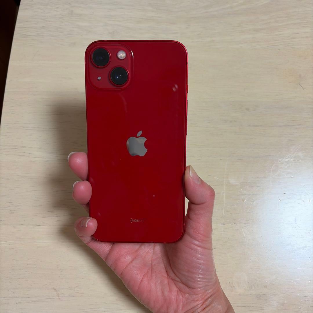 【美品】Apple iPhone 13 (RED) 本体　箱ケーブル付