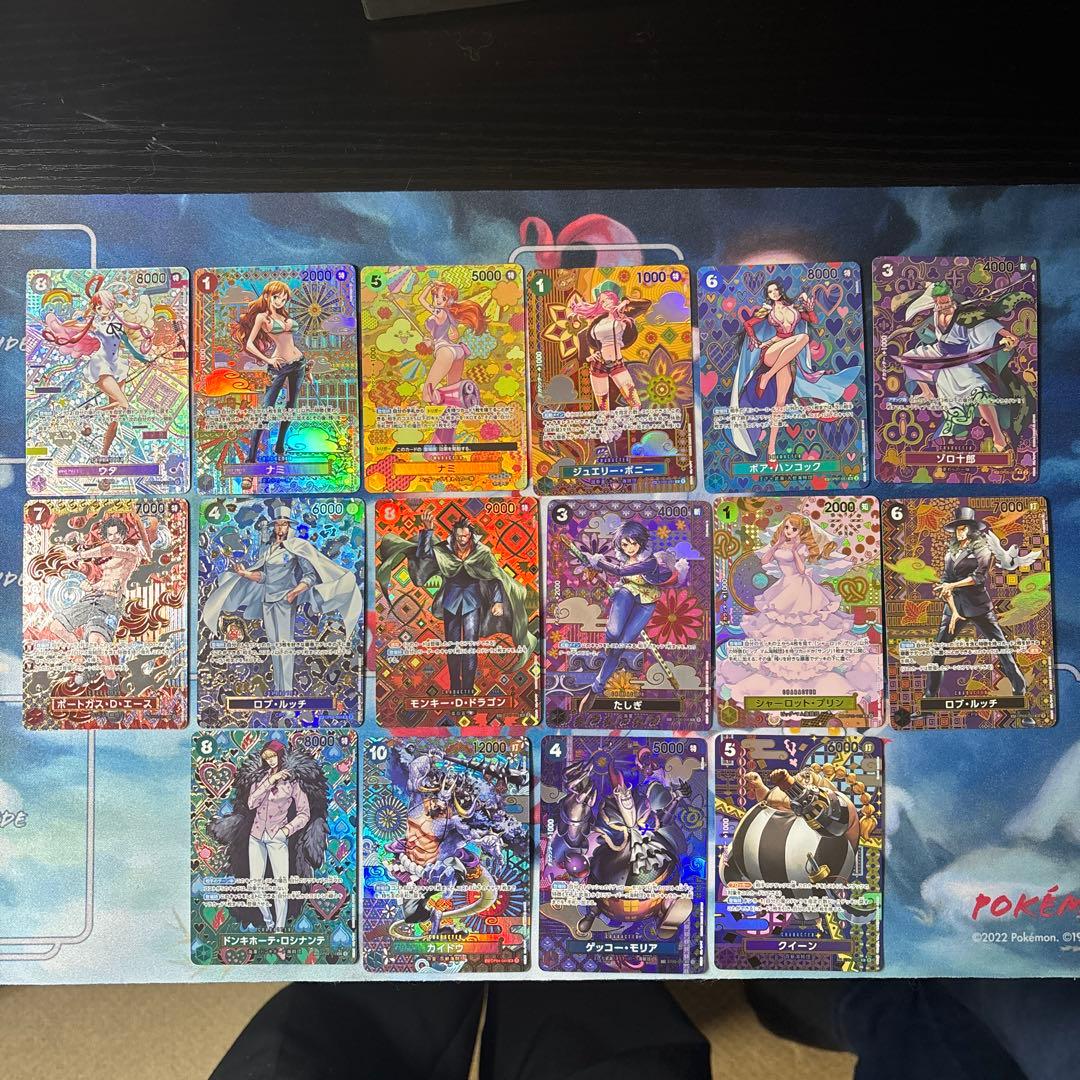 ワンピースカードゲーム、和柄16枚セット