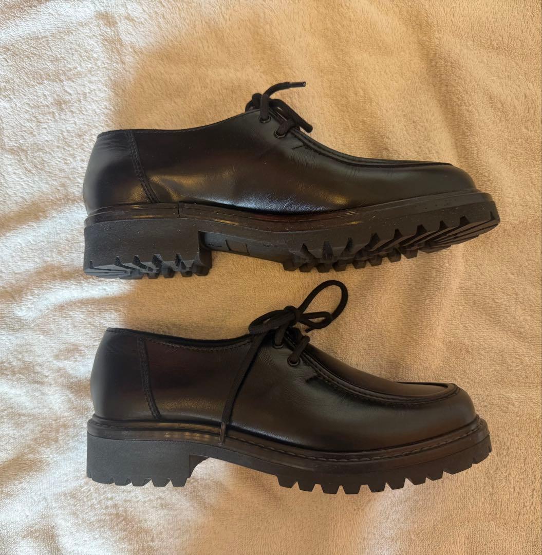 【新品】　ENESS エネス チロリアンシューズ ブラック 37