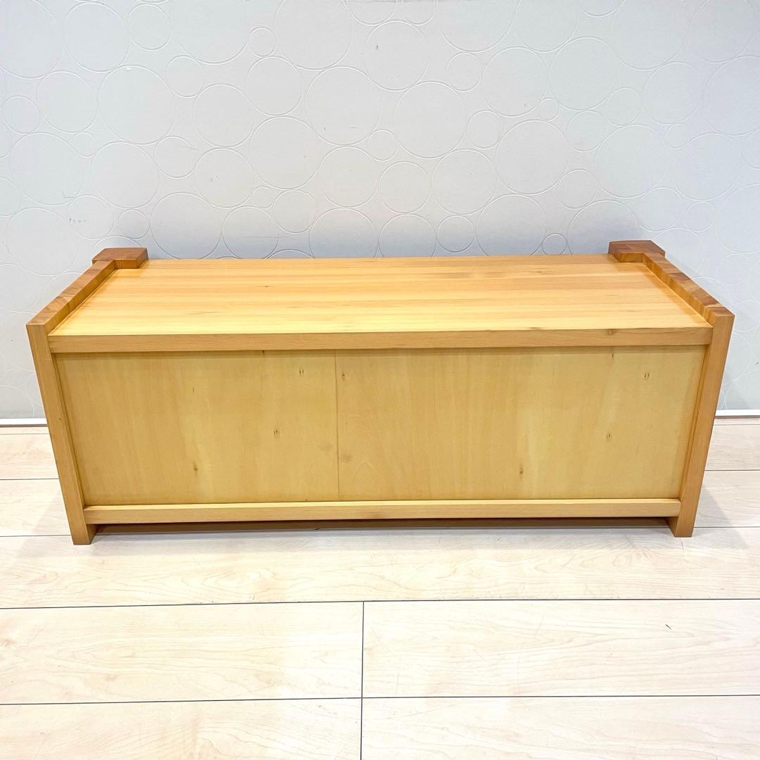 【美品】天然木 置床 置き床 引き戸収納 床の間 飾り棚 ローボード 和家具