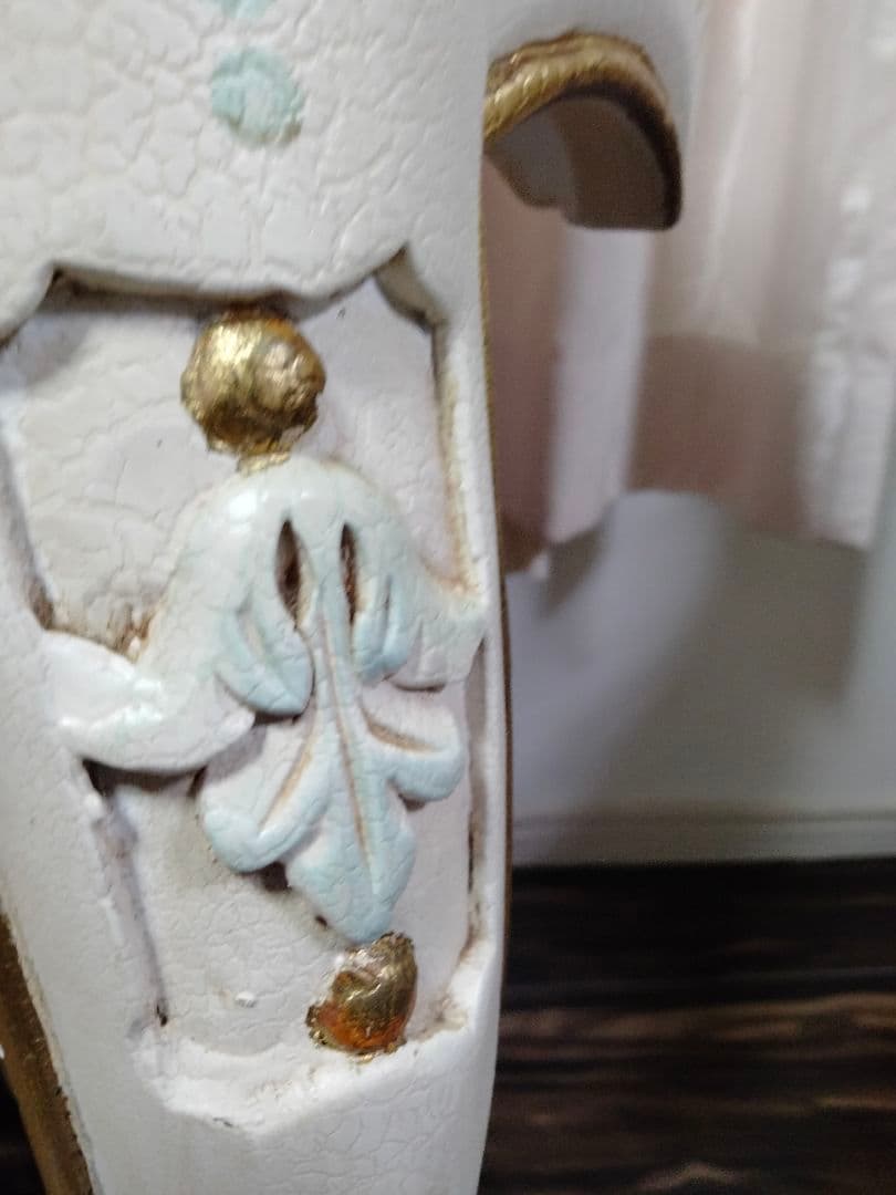 ロココ調　アンティーク　猫足　ドレッサー　三面ミラー