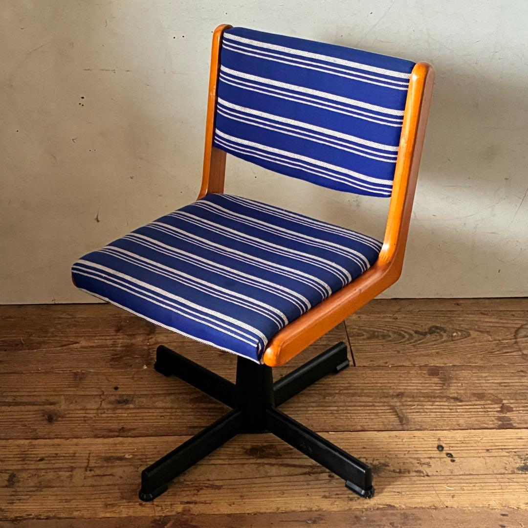 国産ヴィンテージ レトロ 回転式 デスクチェア