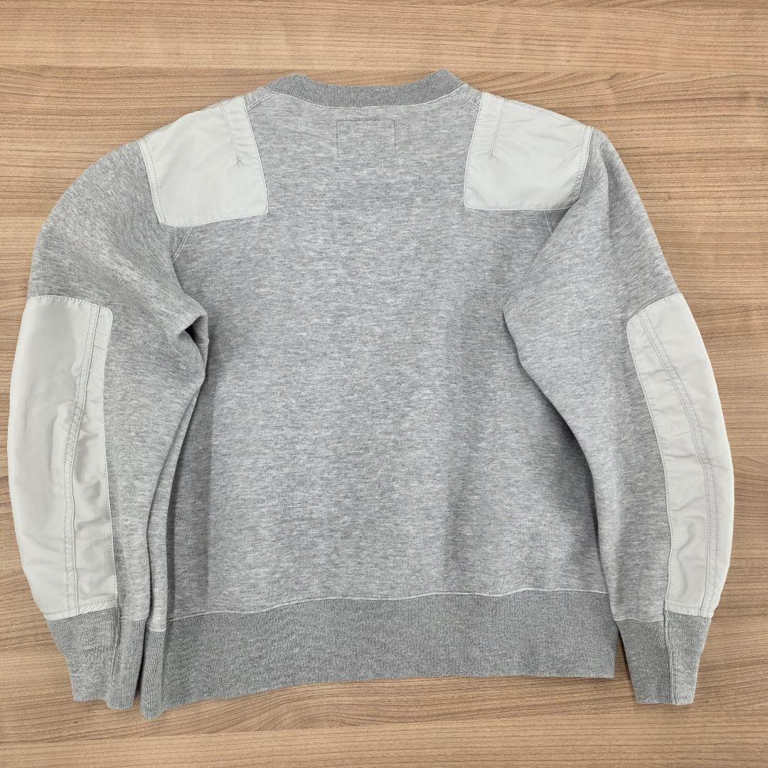 sacai サカイ スポンジ スゥエット プルオーバー　トレーナー Sサイズ