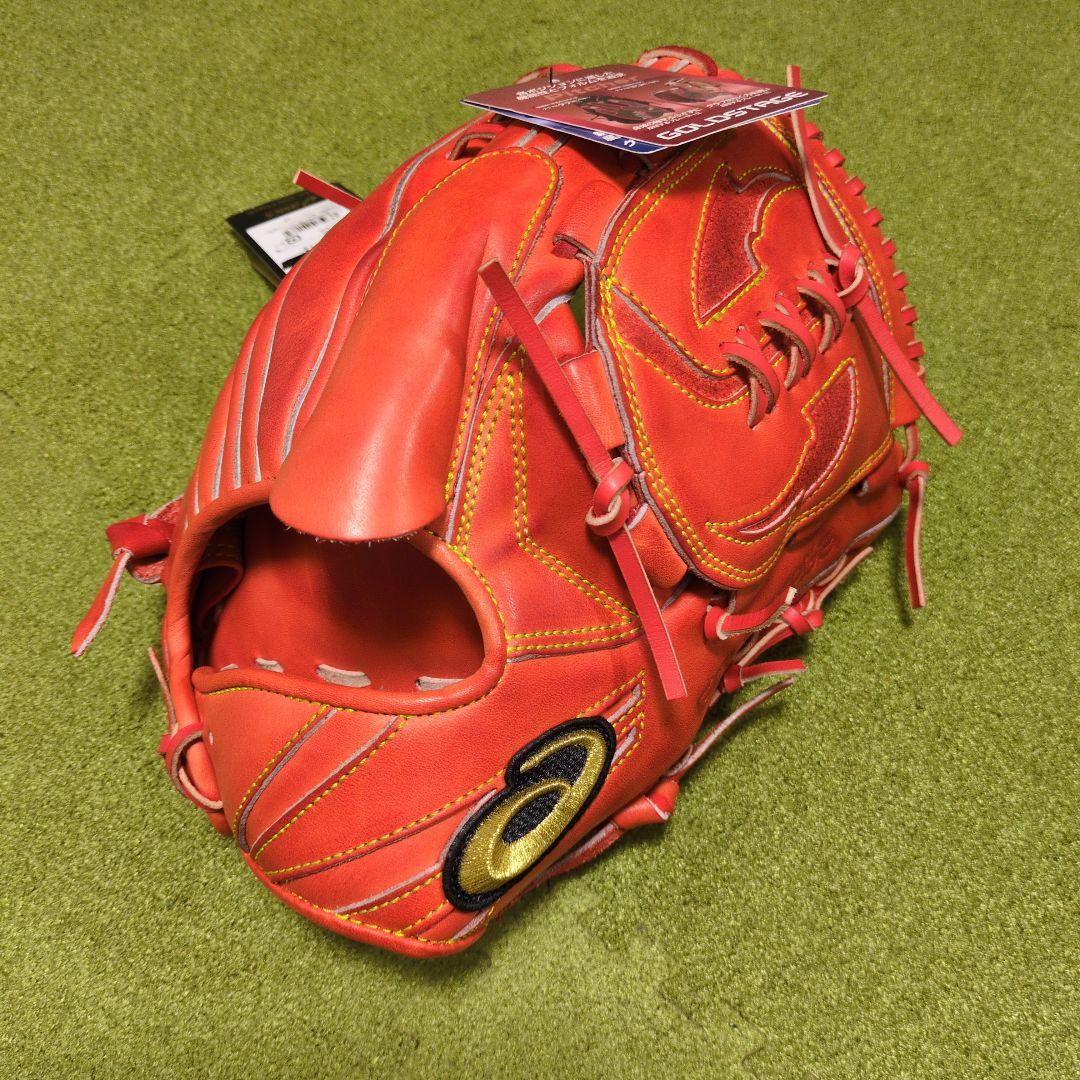 タグ付ASICS GOLDSTAGE 軟式投手用 サイズ８ 3121A703