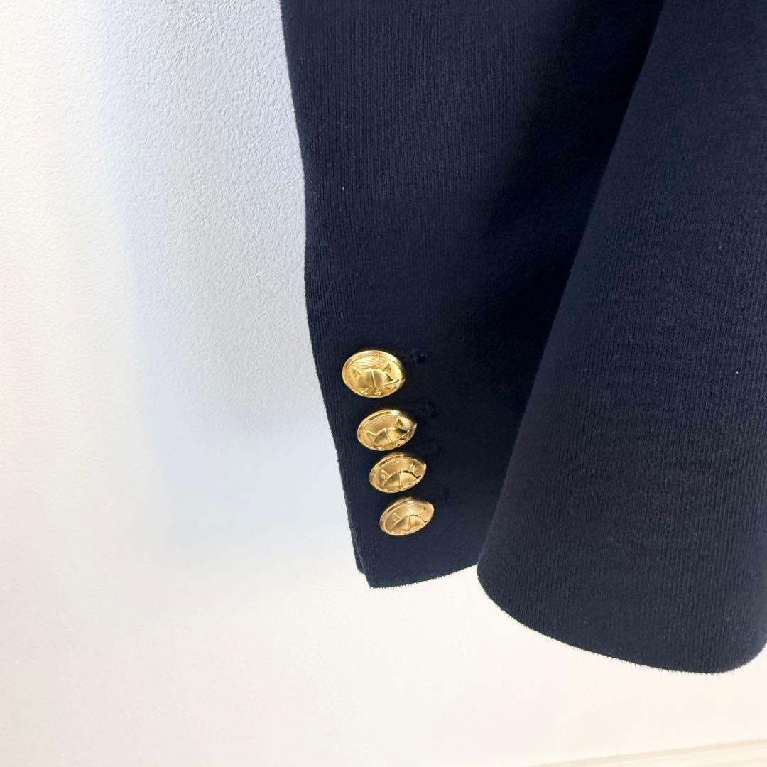 美品POLO RALPH LAUREN テーラードジャケット ネイビー ロゴ刺繍