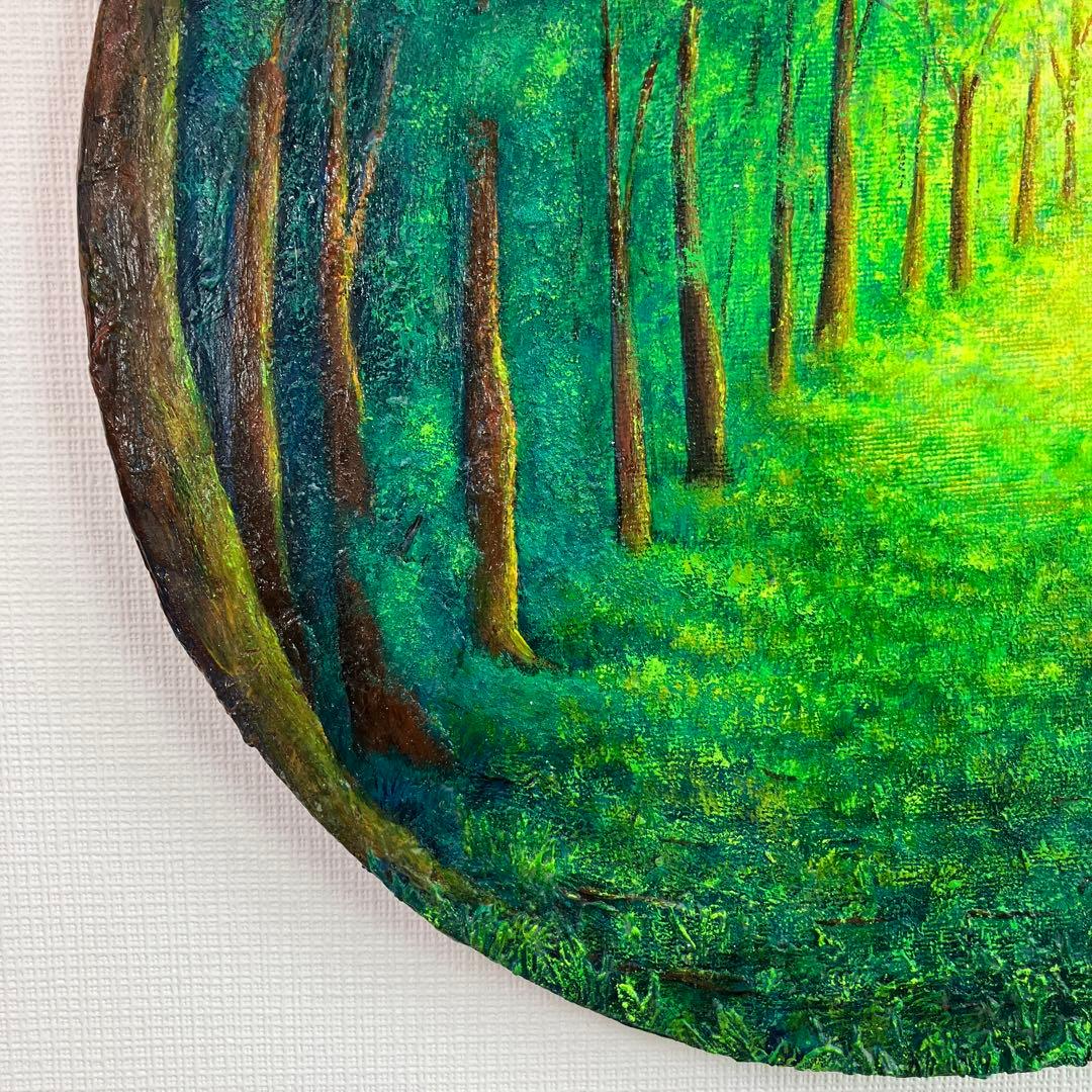 絵画　アクリル画　原画　希望への道　癒し　光　風景画　S.I