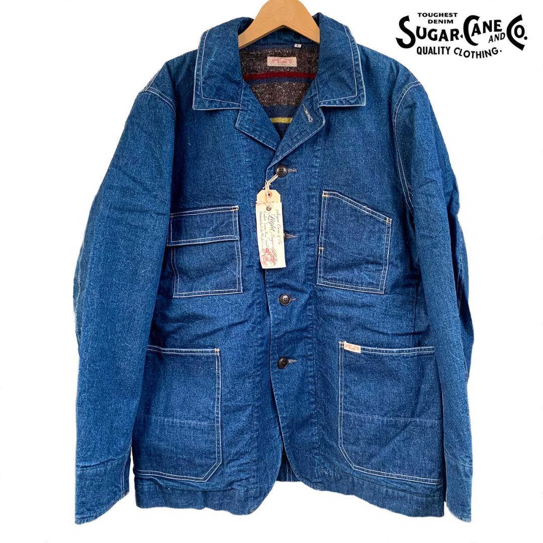 【新品・未使用】SUGAR CANE ネップデニム ワークジャケット - L