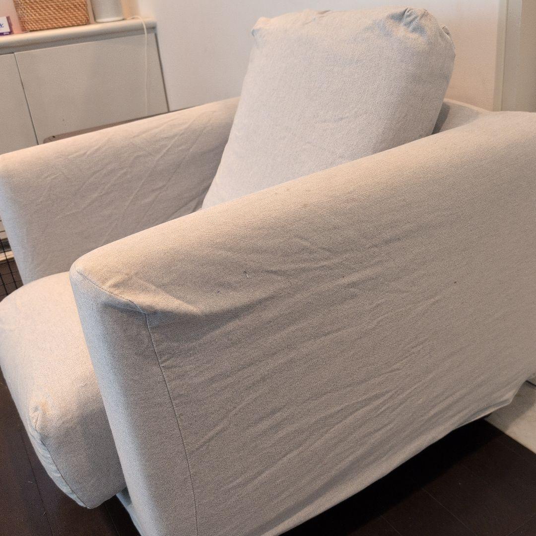 無印1人掛けソファ (カバー2種類付）