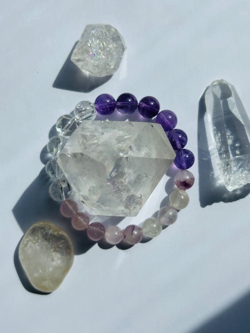 ユニドロブレスレット　パープル系