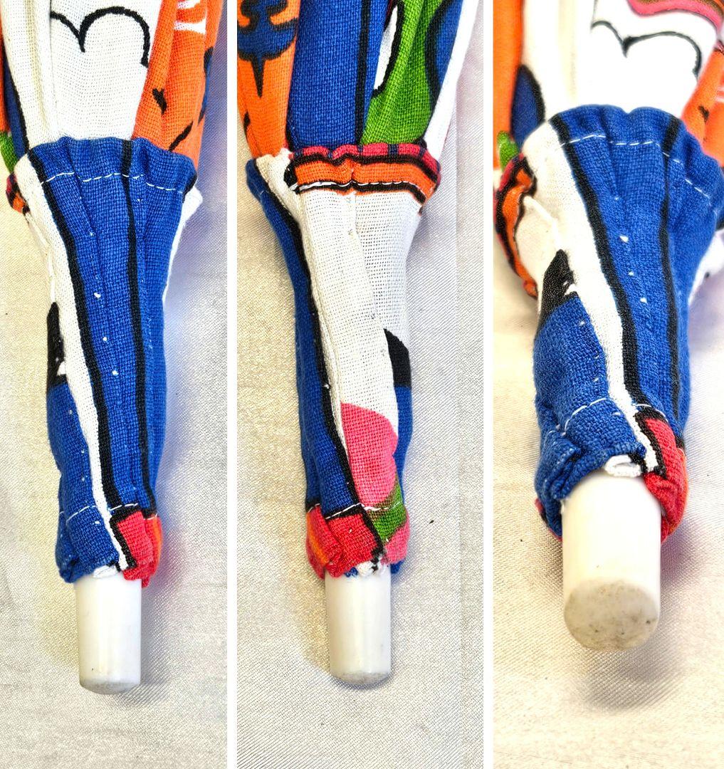 希少　nuts　ナッツ　長傘　日傘　ポップ　カラフル　レトロ　ヴィンテージ