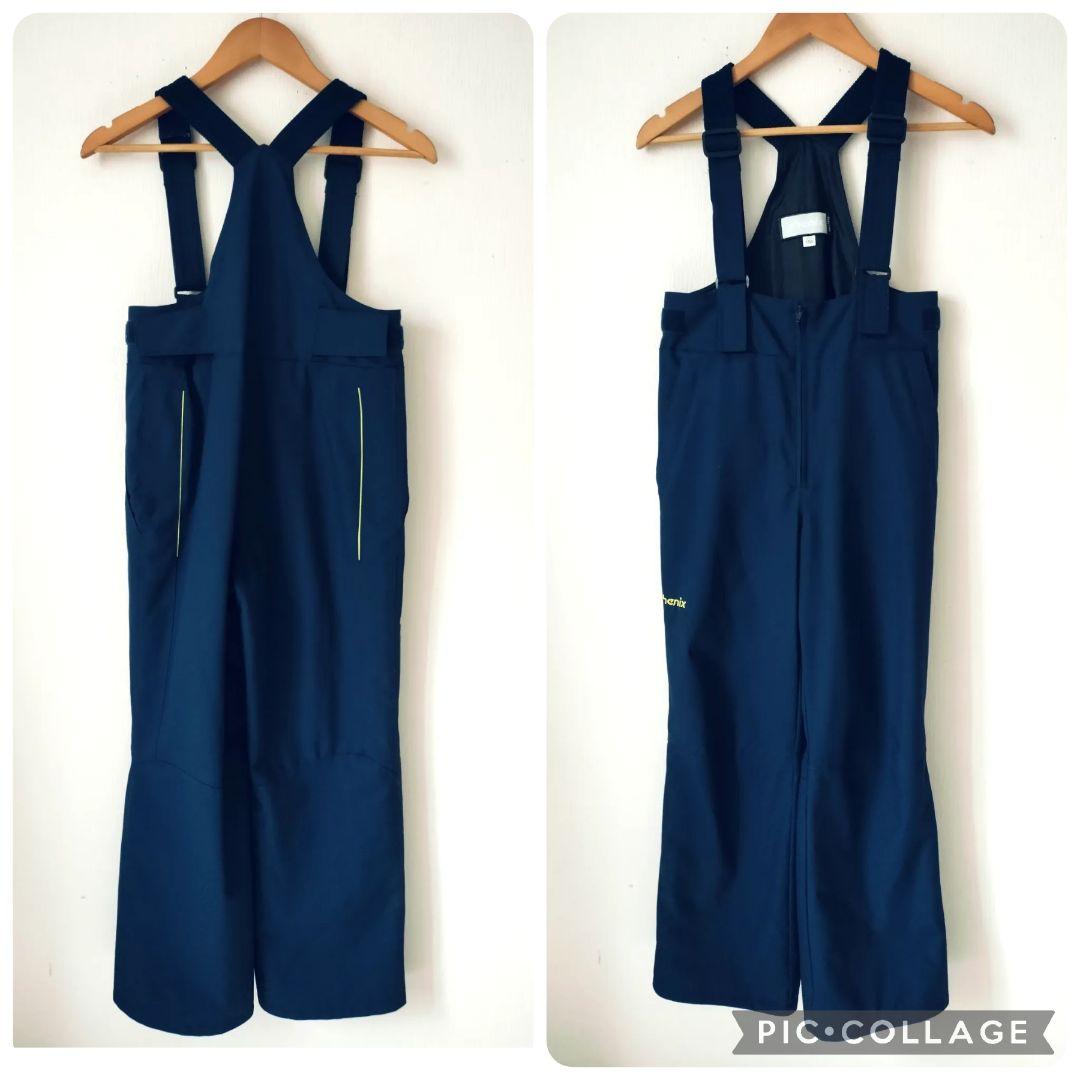 【美品】Phenix ガールズスキーウェア 150上下♡クリスタル花柄×ネイビー