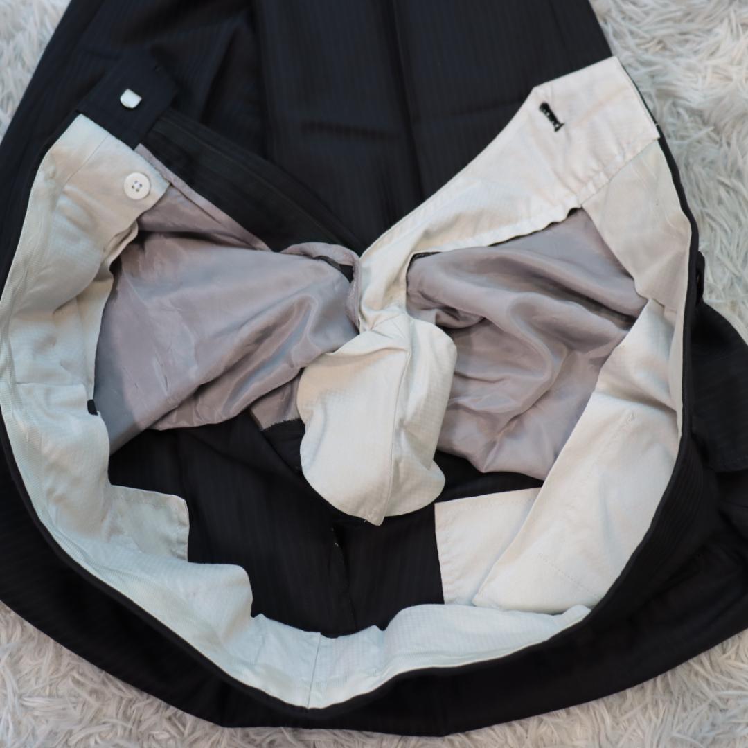 バーバリーロンドン✨セットアップスーツ　ＡＢ６　黒　ストライプ　Burberry