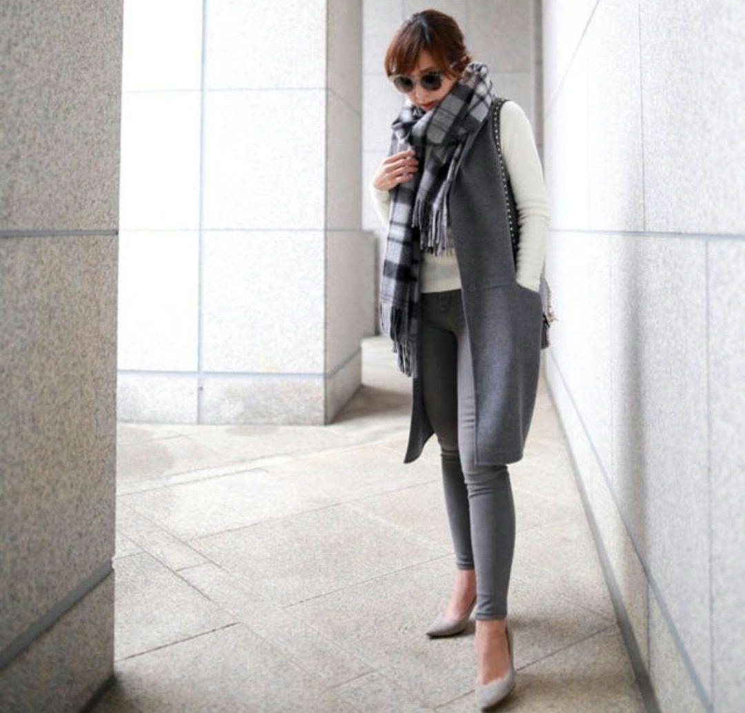 CUCITO AMANO フードファー付き ジレ