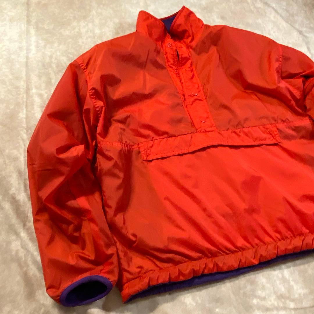 90s OLD GAP グリセード ナイロンジャケット リバーシブル 赤/紫