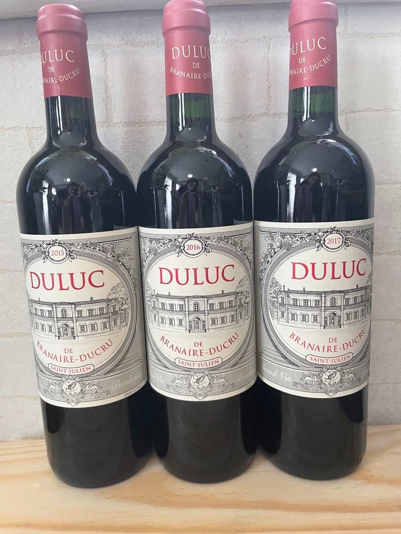 Duluc de Branaire-Ducru 赤ワイン 3本2015-2017