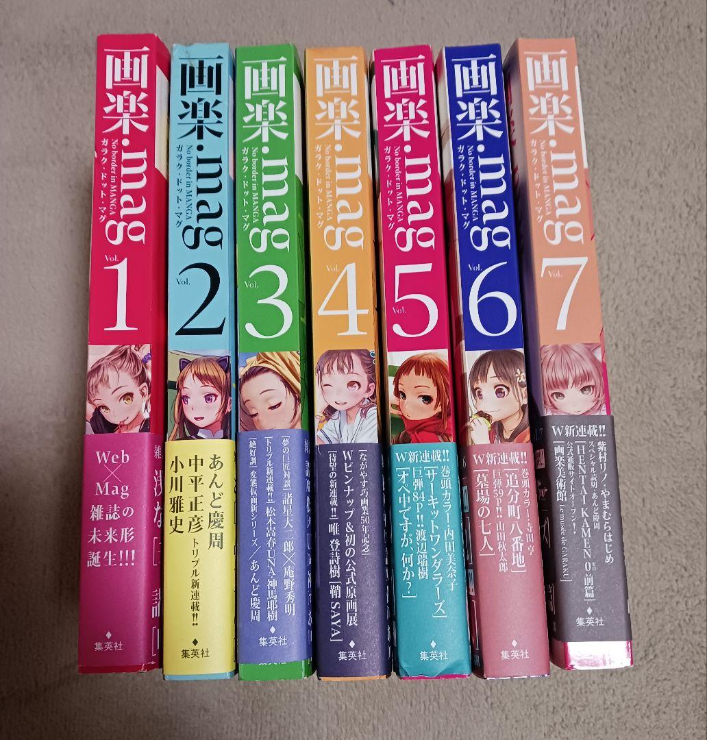 希少 画楽.mag(ドットマグ) 1号～7号 諸星大二郎 ながやす巧 庵野秀明