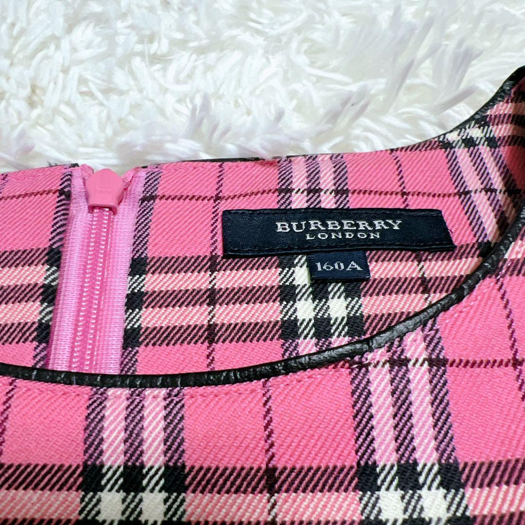 極美品✨希少色✨バーバリーロンドン ノースリーブワンピース ノバチェック ピンク