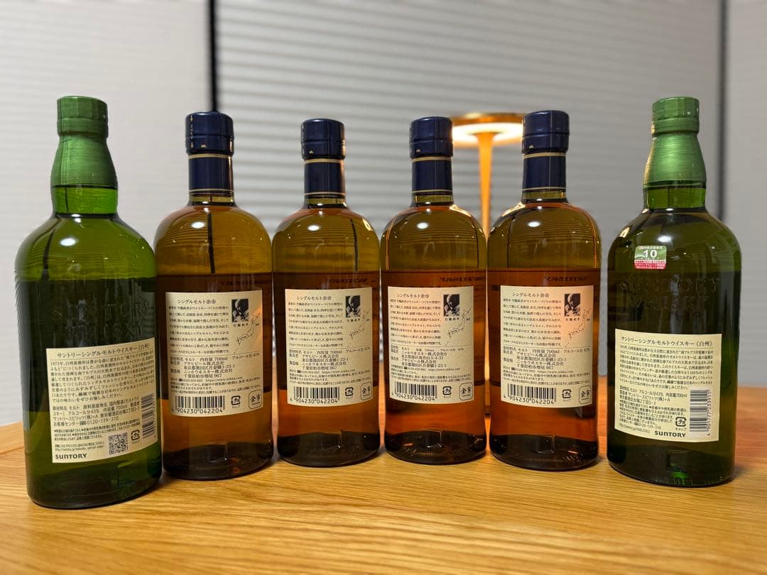 未開栓 正規品 白州2本＋余市4本セット