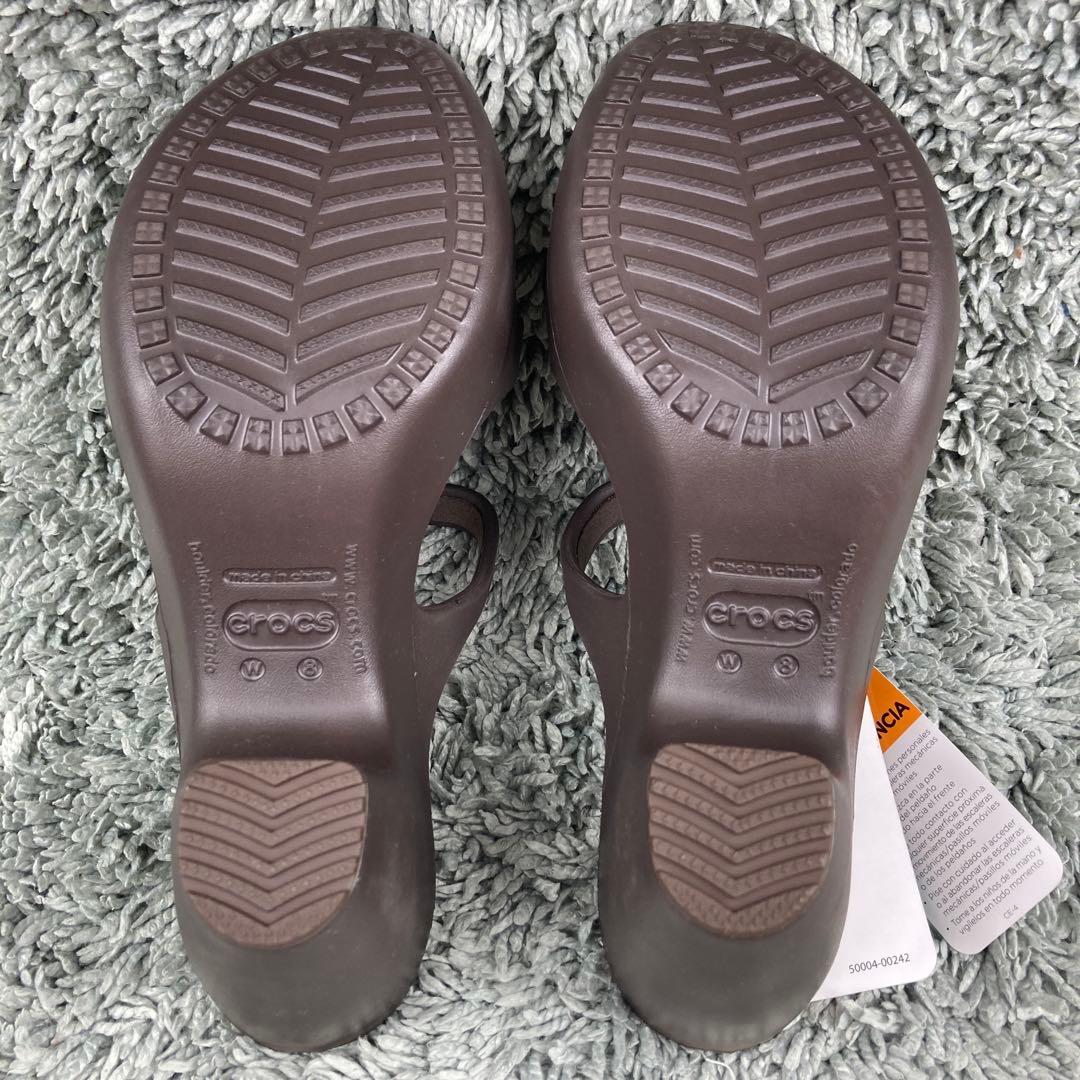 新品 CROCS クロックス　サイプラス W8 24cm ダークブラウン 廃盤