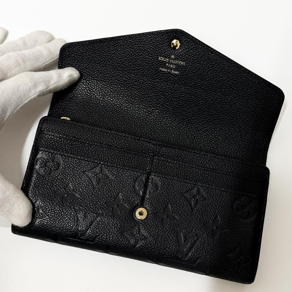 極美品 ルイヴィトン アンプラント ポルトフォイユ サラ ノワール M61182