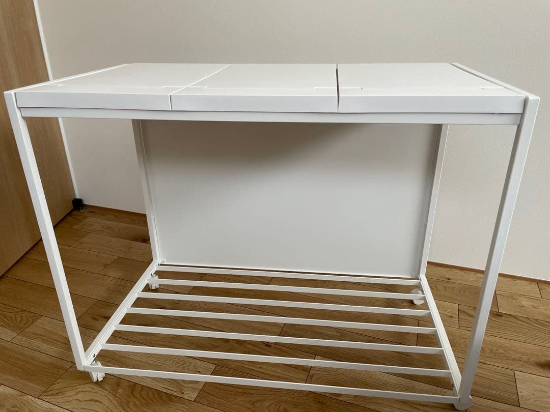 みー⭐︎タワー　tower 蓋付き目隠し分別ダストワゴン　3分別ゴミ箱