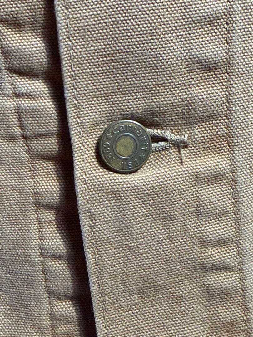 Carhartt USA製 ダックジャケット EST.1889 ボタン ベージュ