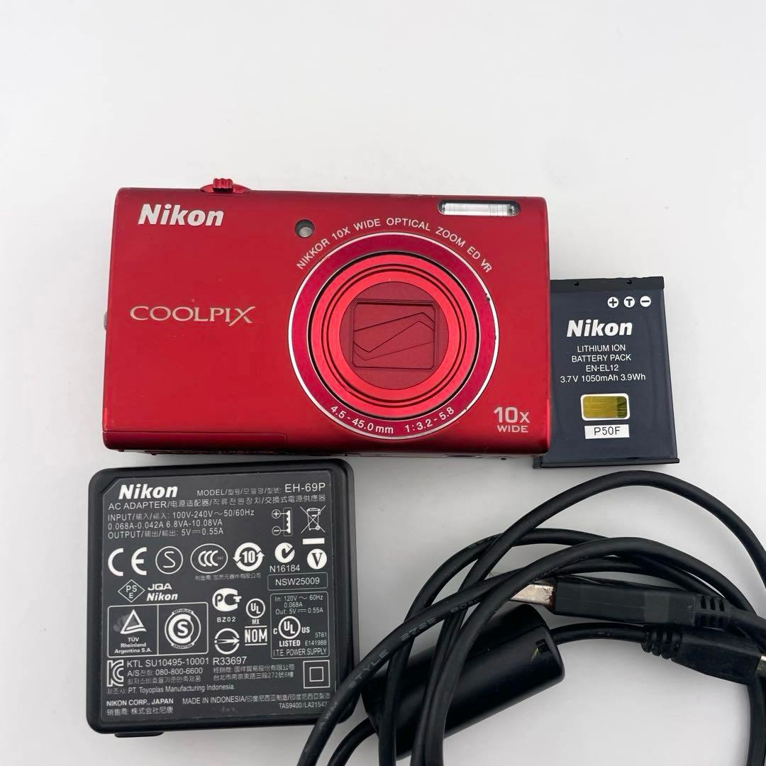 実写美⭕️【動作確認済み】Nikon COOLPIX S6200 デジカメ