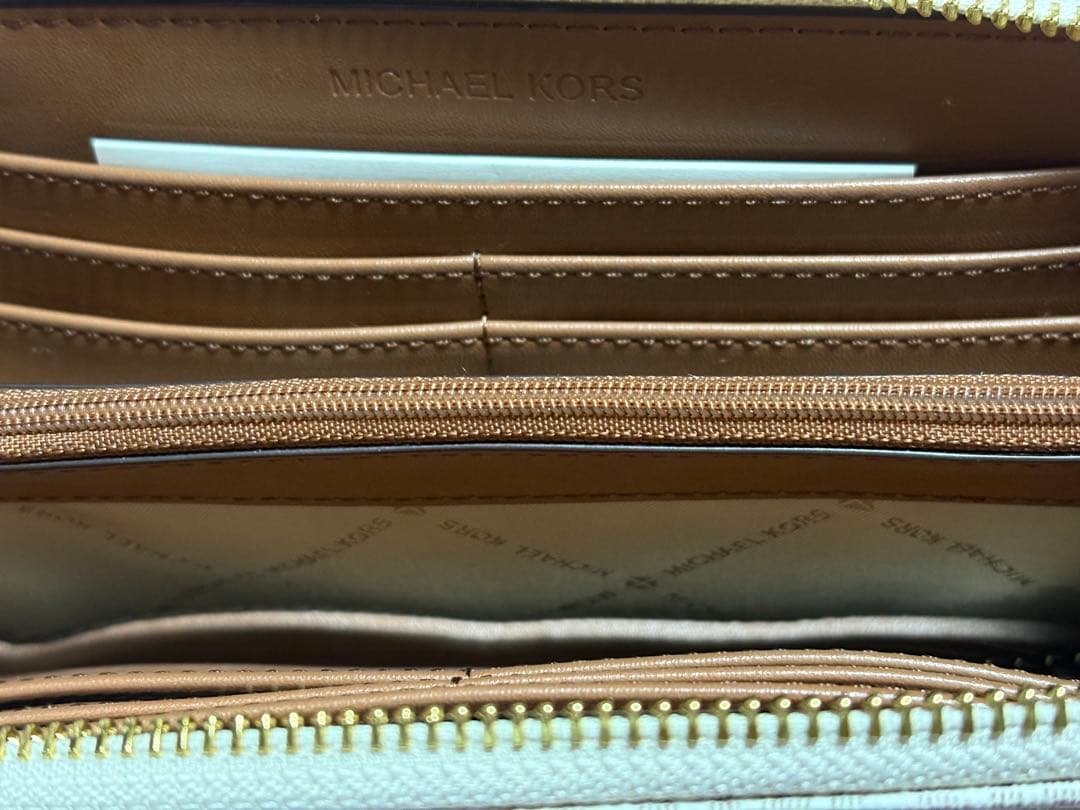 MICHAEL KORS パープル 長財布 MKロゴ