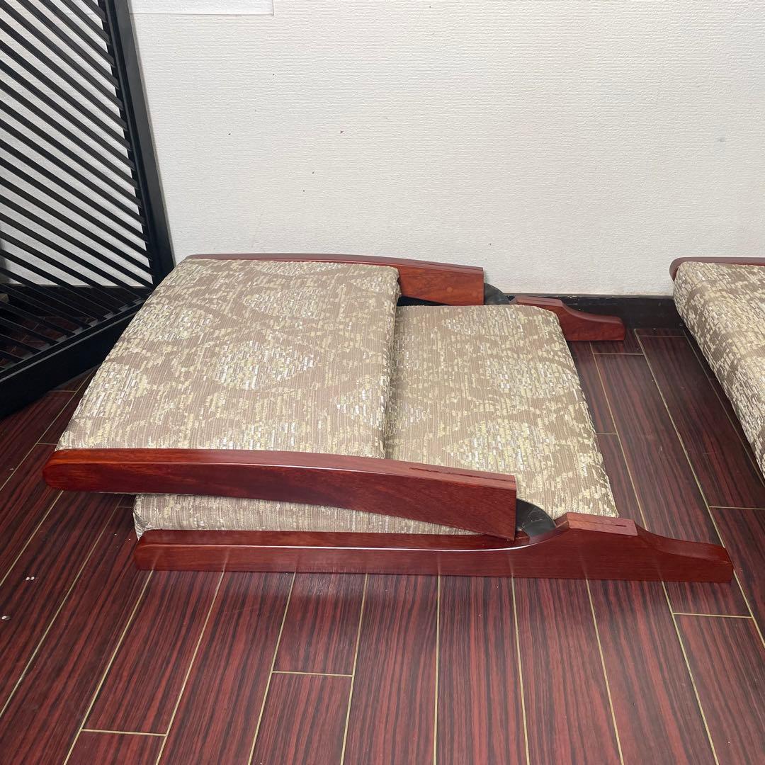 みぃ様 デッドストック 未使用 カリモク 折り畳み 座椅子 2脚セット 和モダン