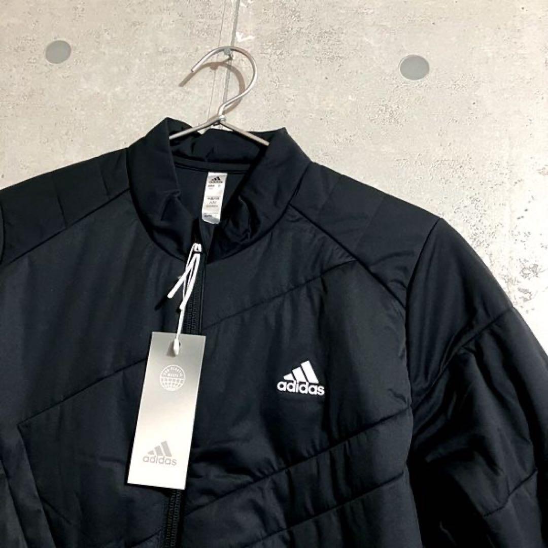 新品 レディースS adidasゴルフキルティング中綿ジャケット&スカート 黒