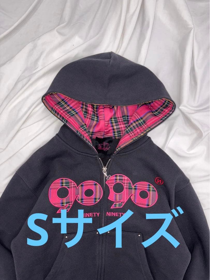 9090 girl OG Logo Zip Hoodie 上パーカー サイズS