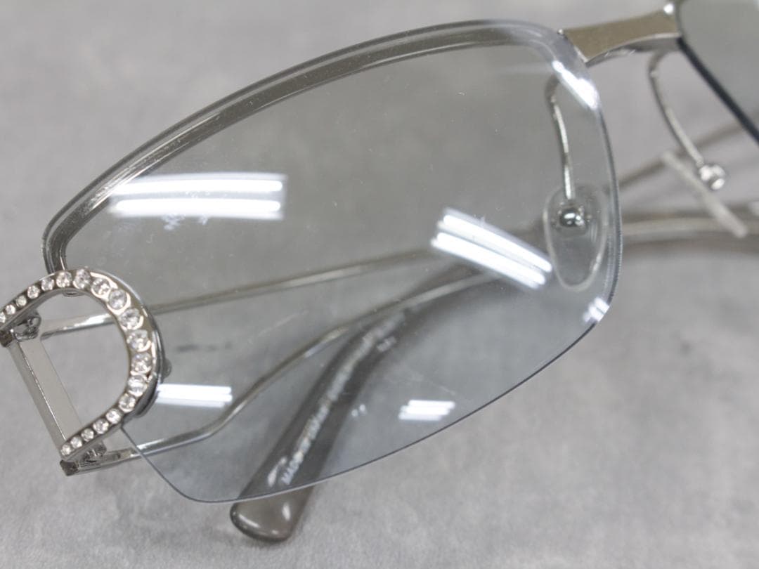 ▲Dior/ディオール サングラスラインストーン レディース ブルー系