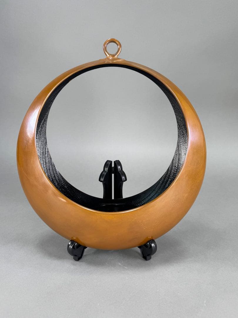 いけばな　池坊　満月唐銅吊花器　古流　草月流　小原流　花瓶　華道具　未使用