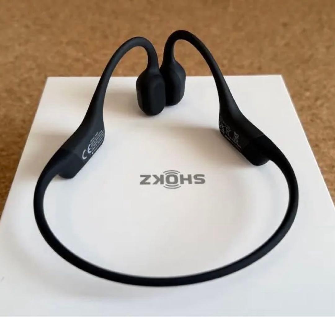 【美品】SHOKZ 骨伝導イヤホン OPENRUN MINI Black 黒