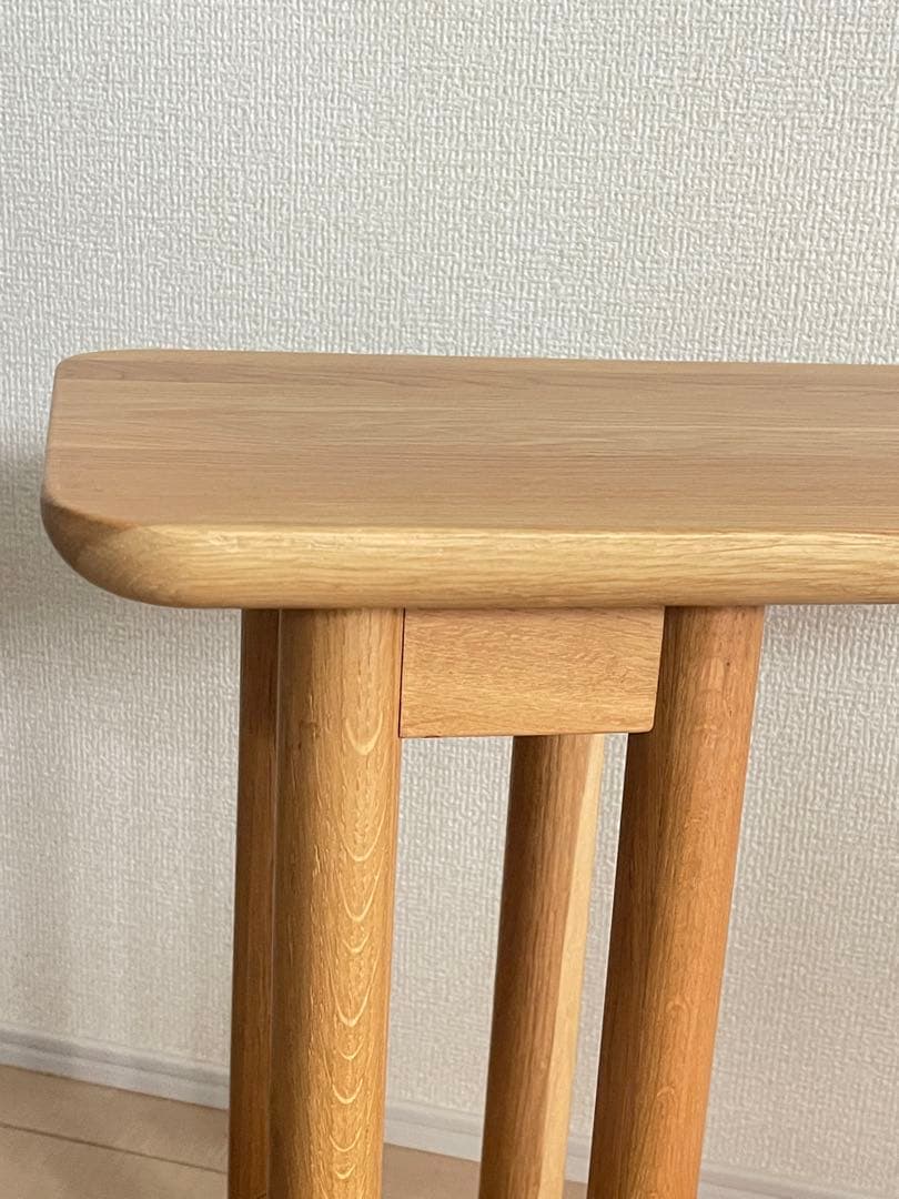 ルノ Runo 北欧風　サイドテーブル　移動簡単 C字型 角丸加工 小物置き