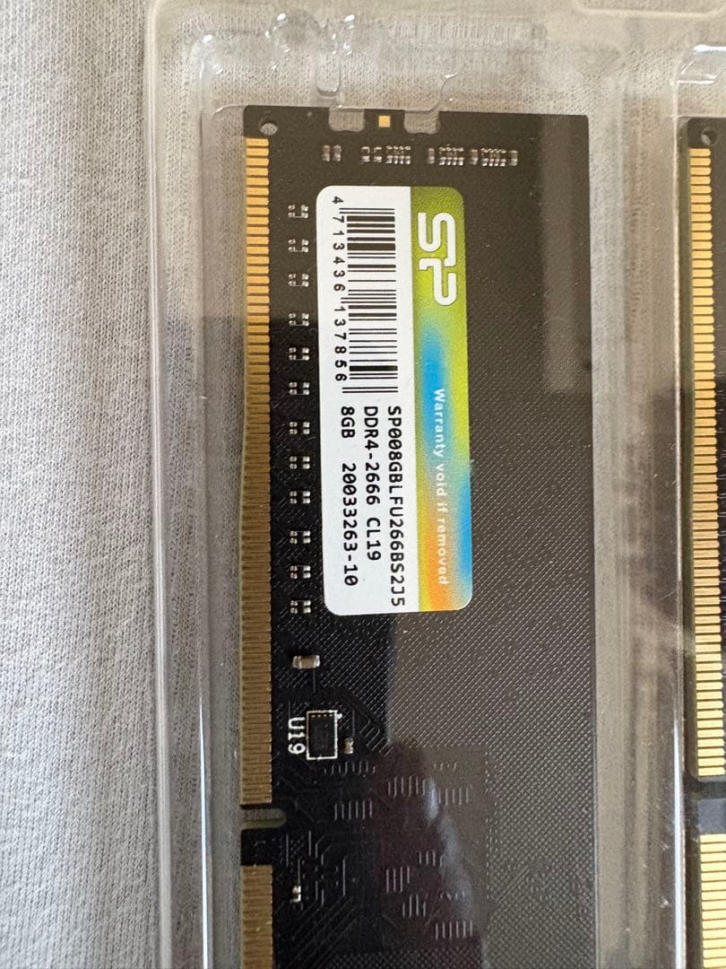 う*き様 SP DDR4 8GB メモリモジュール 2400MHz 2枚セット