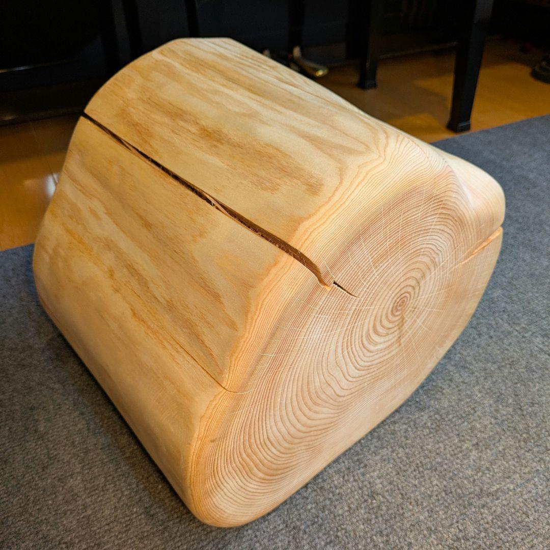 檜　切り株　丸太　椅子　スツール　 高さ約29㎝