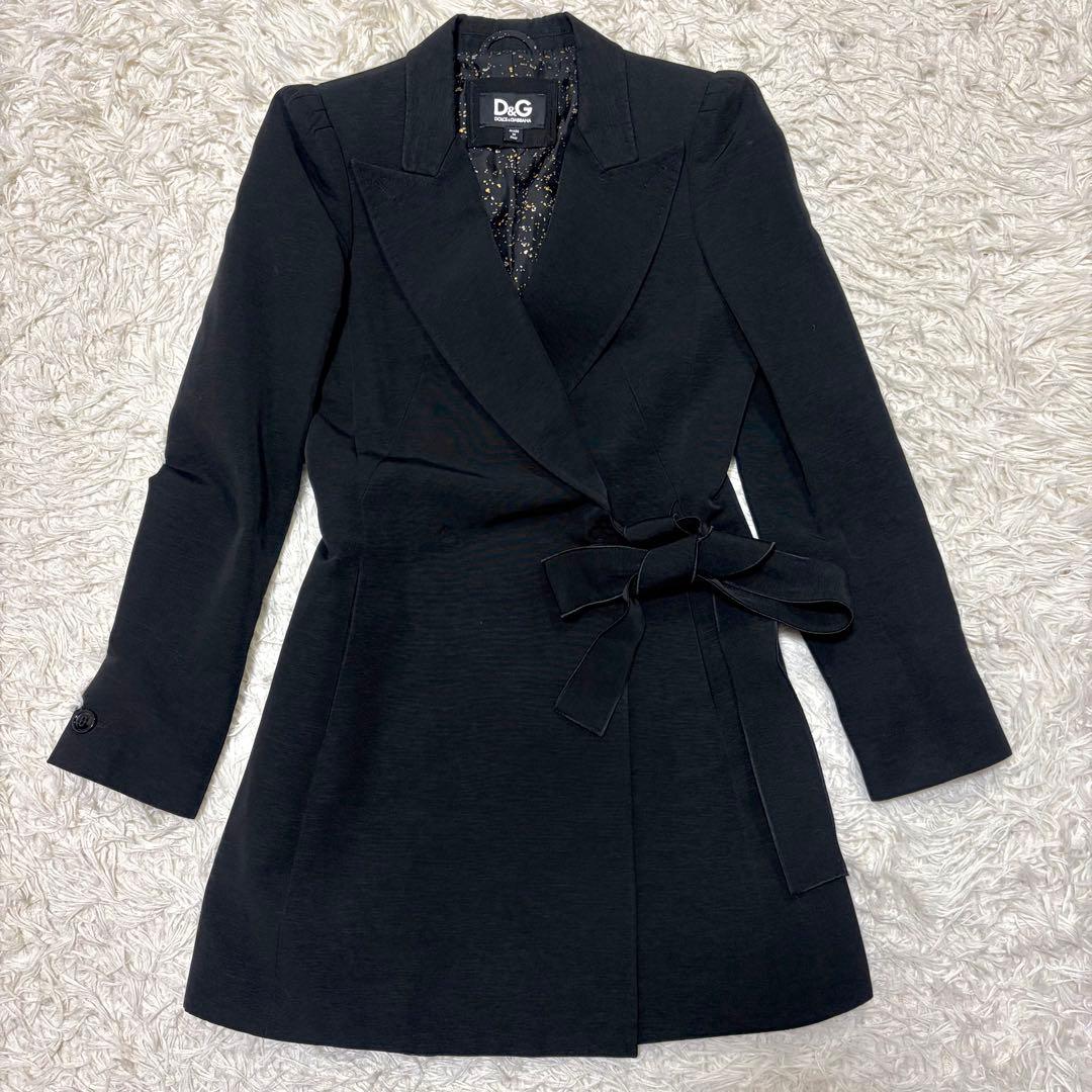 D&G Dolce&Gabbana レディース ジャケット ブラック 総柄 Ｍ