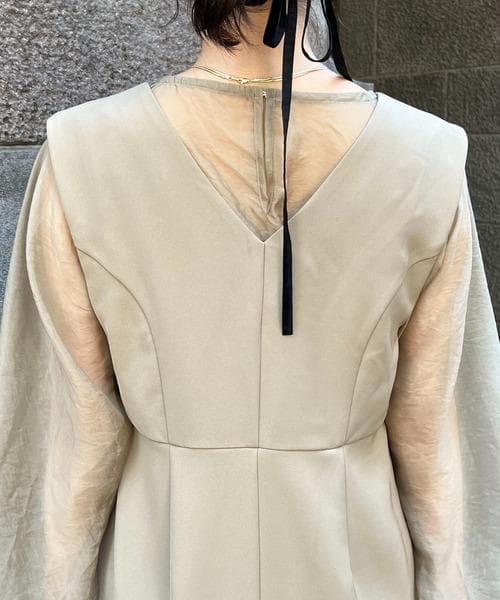 CAPRICIEUX LE'MAGE 3SETアシメフリルワンピース ベージュ