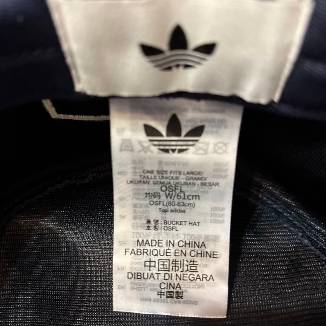 oasis × adidas バケットハット ネイビー OSFL(60-63)