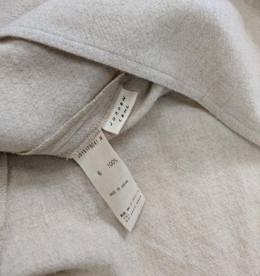 ヨーガンレール☆定番ウールタンブラーAラインOP☆杢ベージュ☆美品です