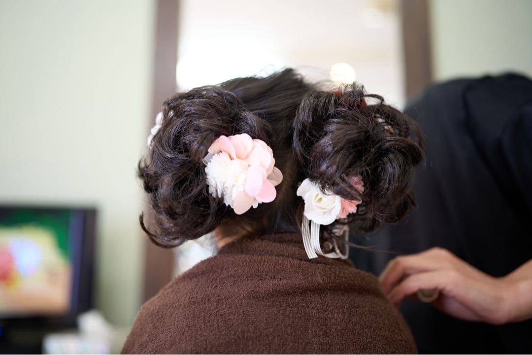 3歳　七五三セット　つけ毛あり