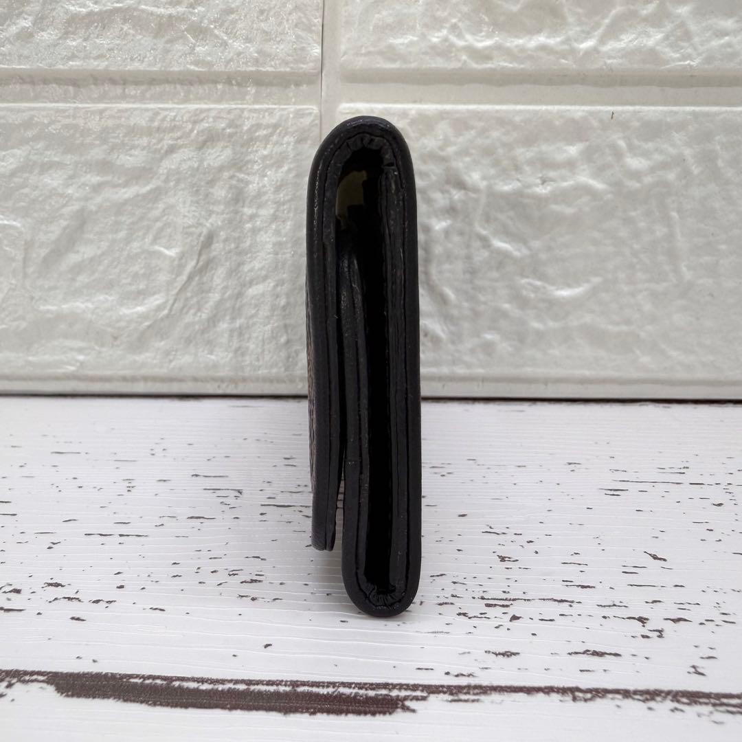 美品✨　セリーヌ　キーケース　6連　レザー　黒マカダム柄