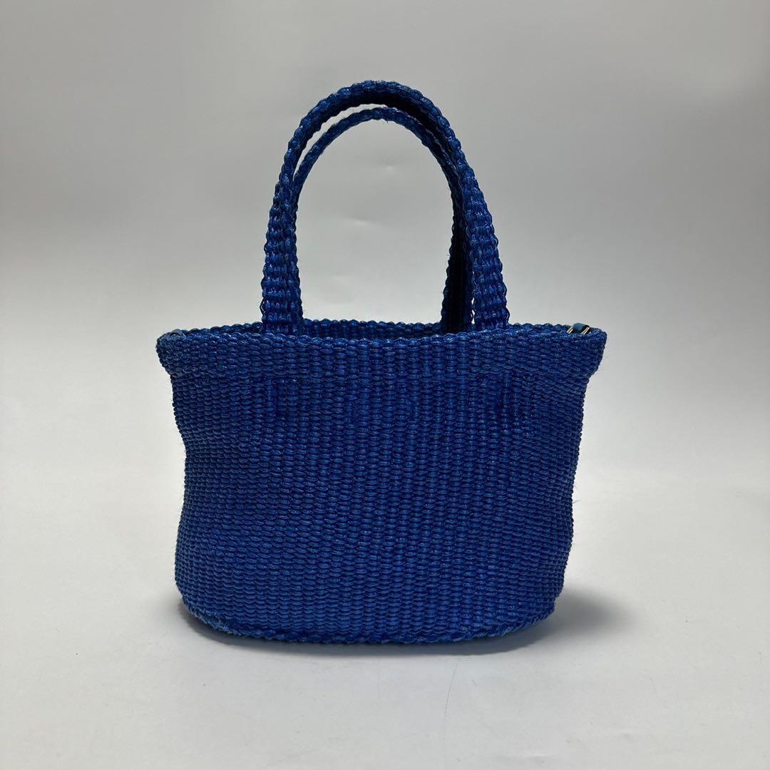 f88【極美品】ジミーチュウ　刺繍ロゴラフィア　2way ショルダーかごバッグ.