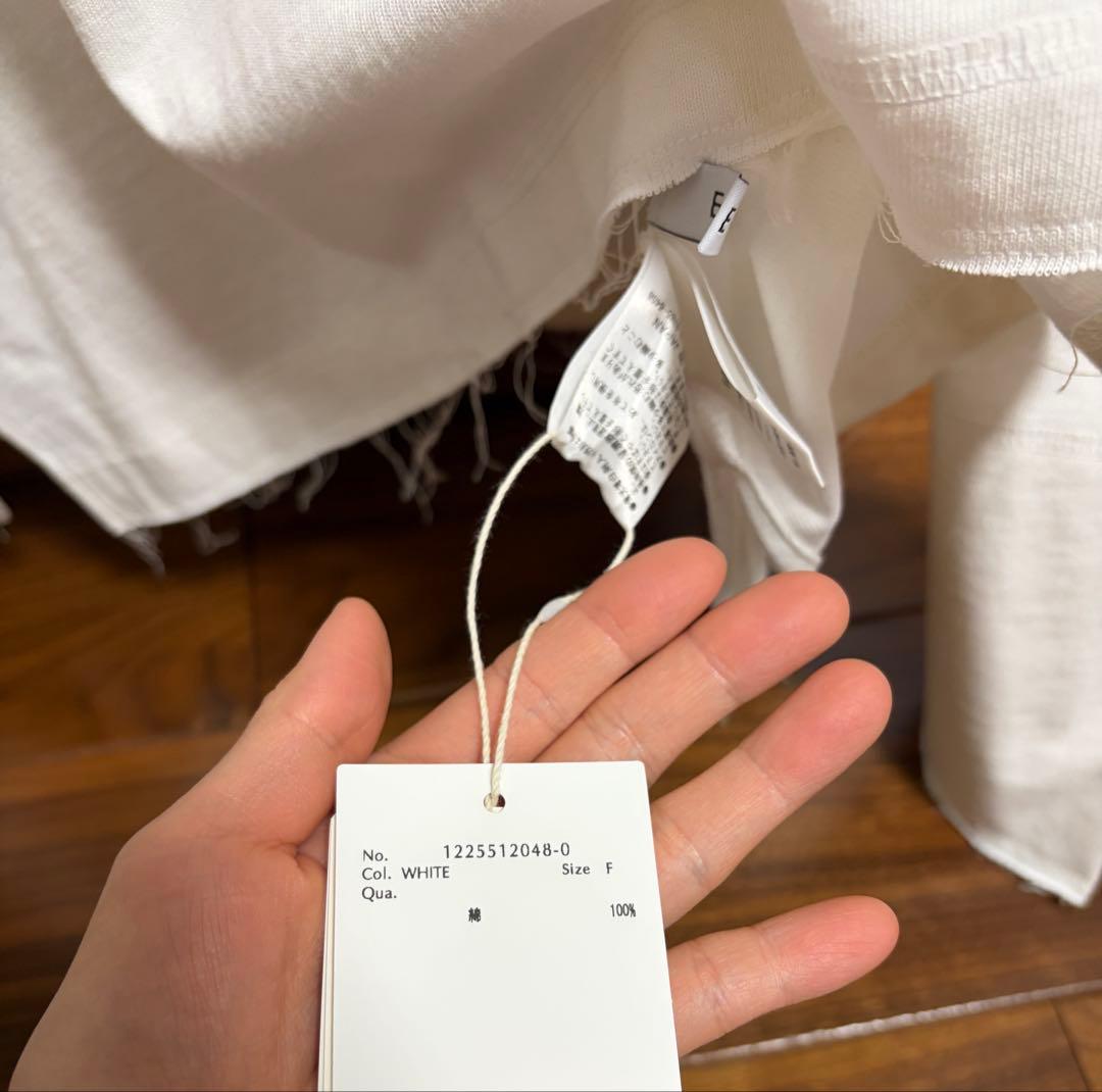 カットオフカフスロンTee (WHITE)