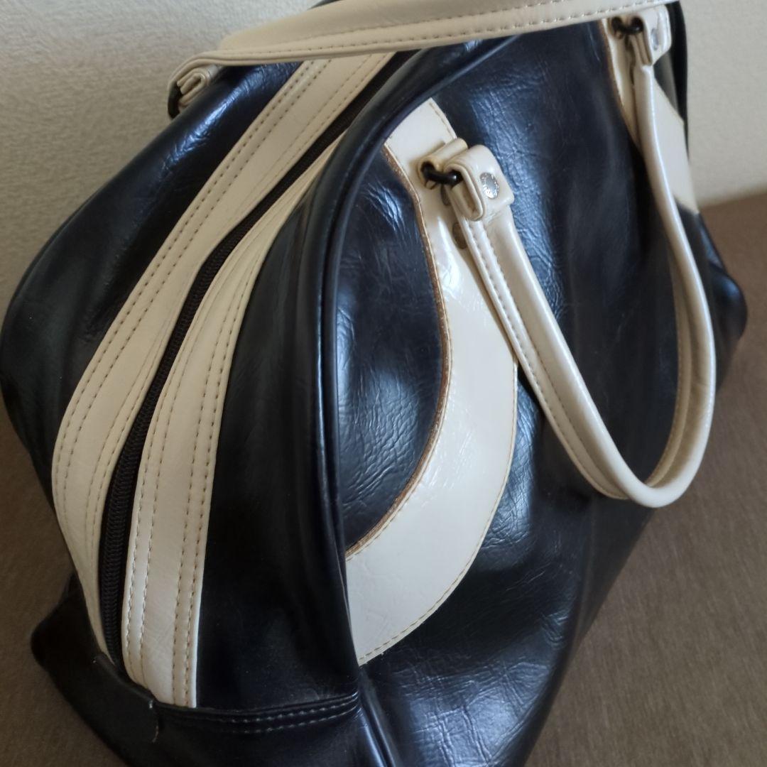 90s 00s プーマ PUMA ボストンバック エナメル レトロ 黒