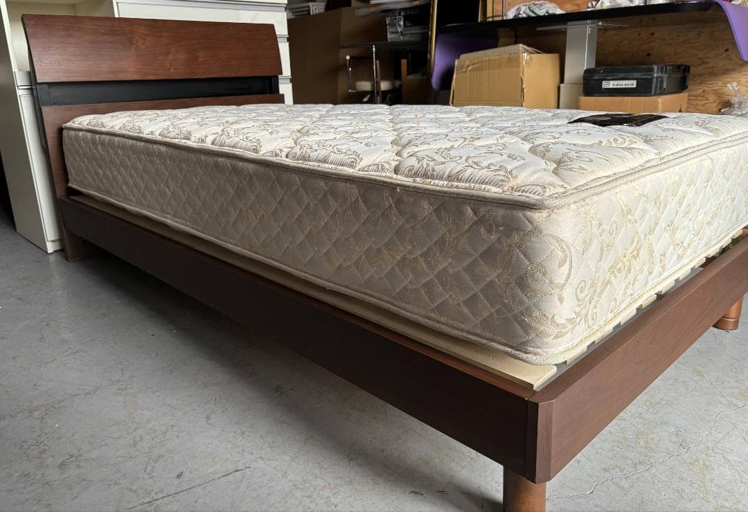 最高級 関家具＆KingsDown シングルベッド、幅98cm Used/キレイ