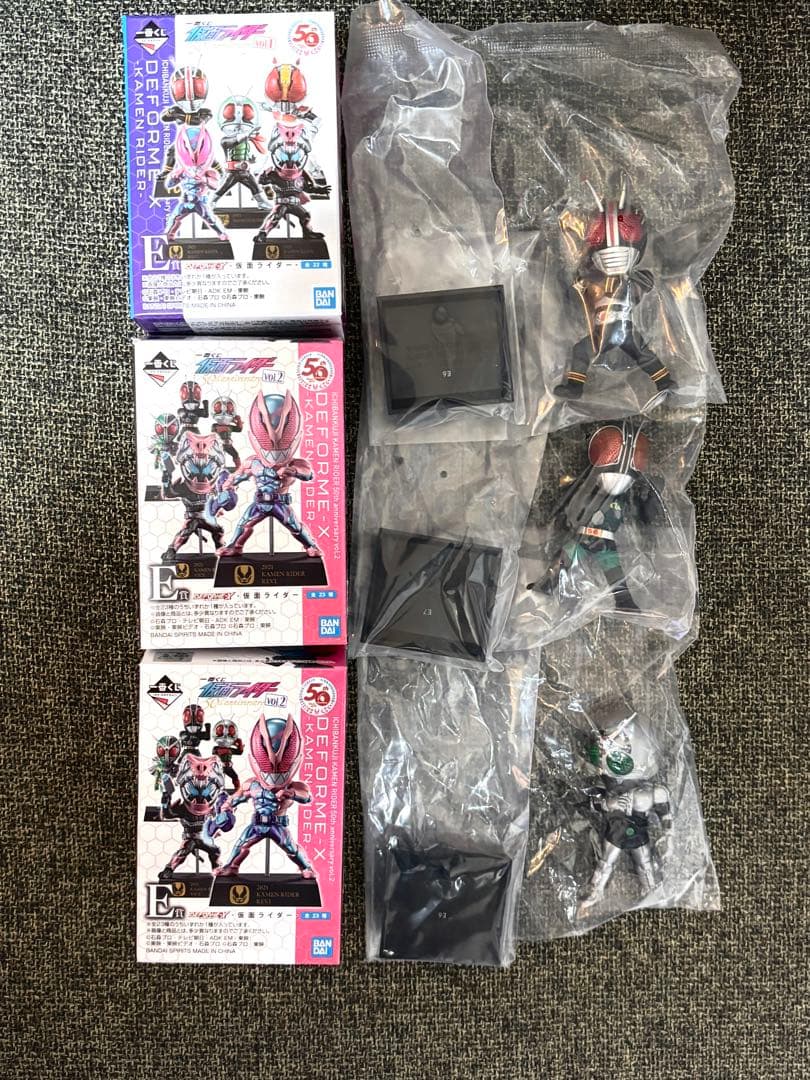 仮面ライダー一番くじ E賞　ブラック、RX、シャドームーン　3体セット