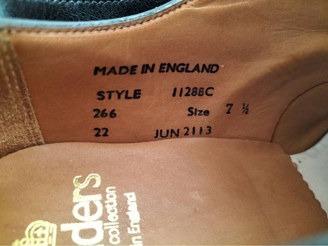 【極美品】 別注 SANDERS Military Derby size7.5